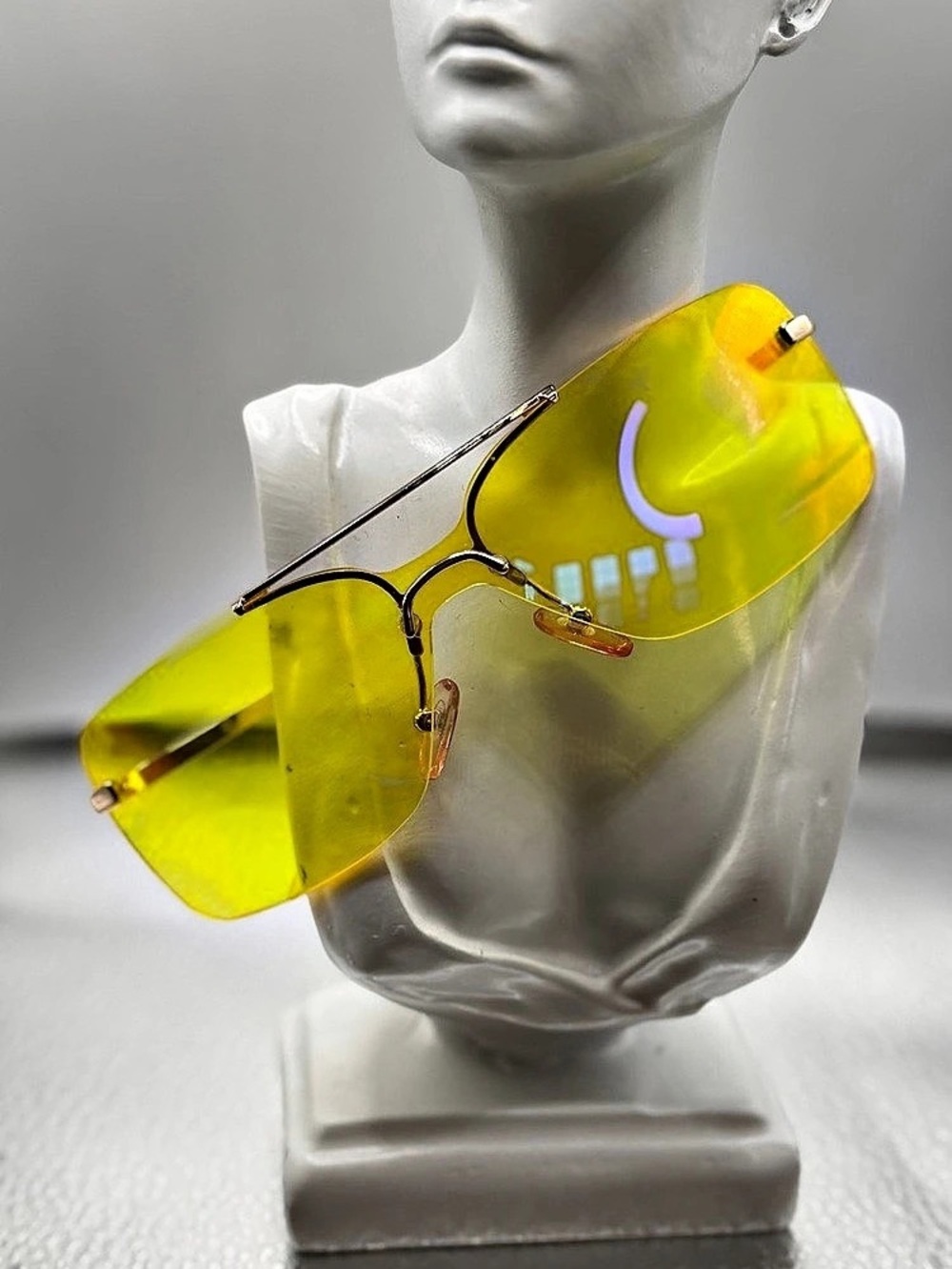 Christian Dior Mini Motard Yellow & Pink Sunglasses